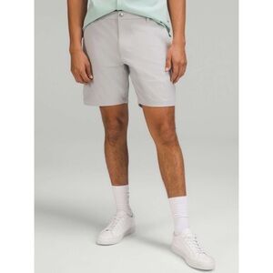 LULULEMON Men’s Seal Grey Commission Classic Fit Shorts 7” Warpstreme
